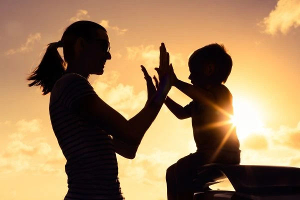 Image of happy mother and child after resolving child arrangements Kidderminster